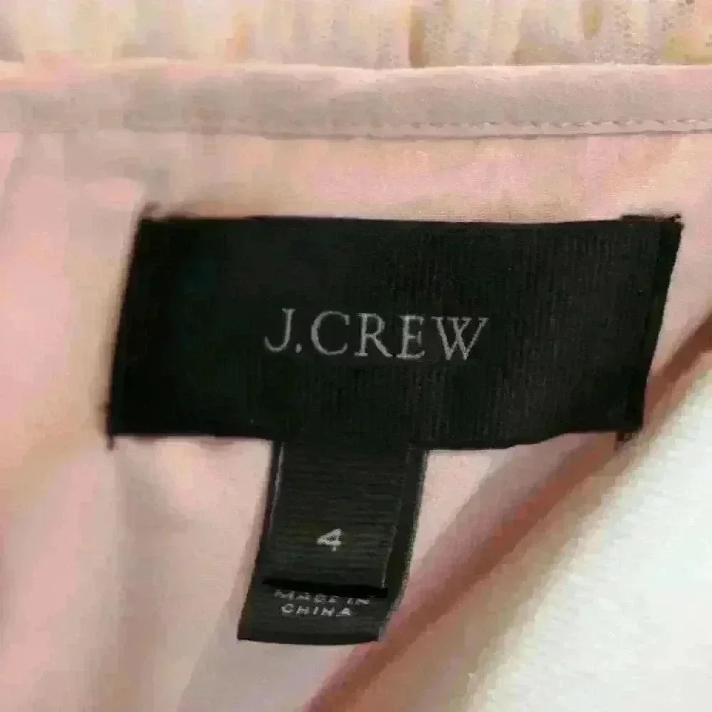 J.Crew Pink Ruffle‎ Tulle Midi Dress in 